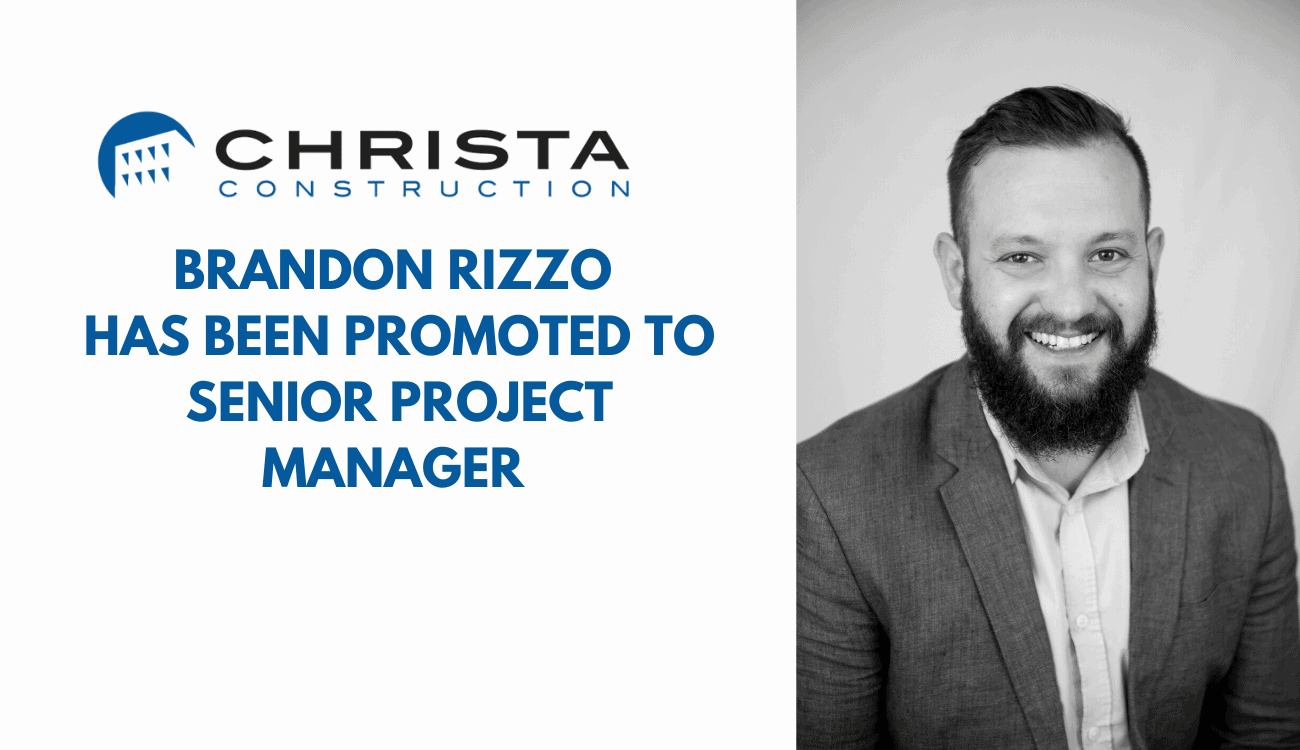 Brandon Rizzo has been Promoted to Senior Project Manager