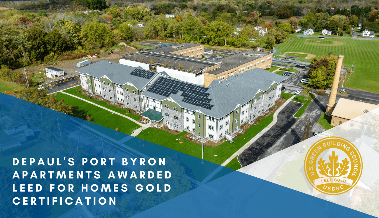 DePaul’s Port Byron Apartments Awarded LEED for Homes Gold Certification