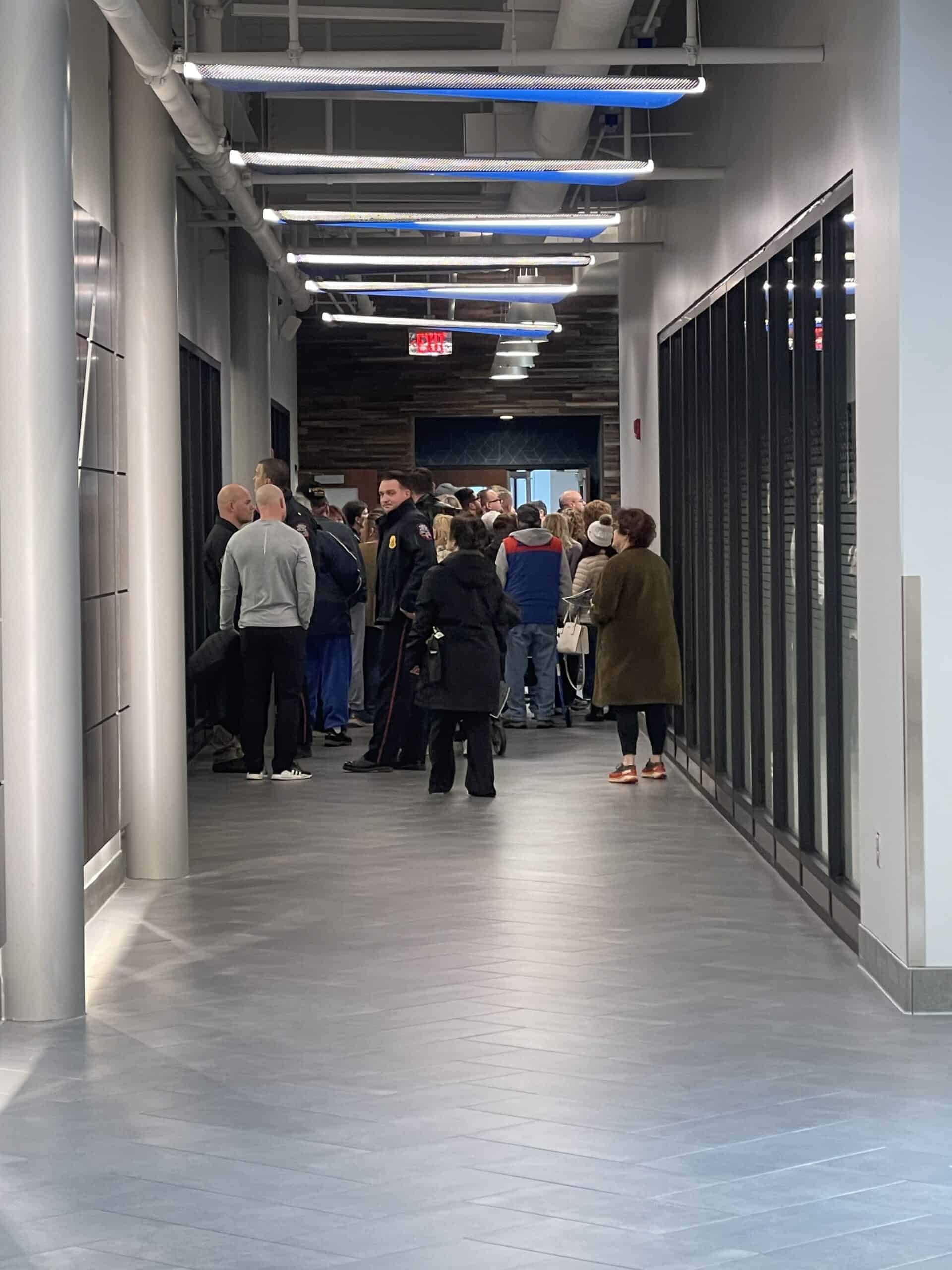 Attendees touring the Expansion