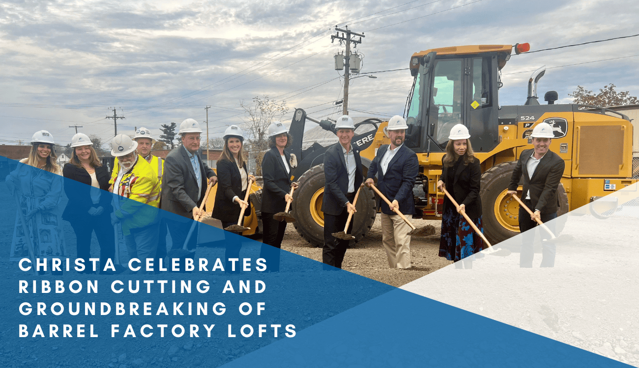 Christa Construction Celebrates Ribbon Cutting & Groundbreaking of Barrel Factory Lofts