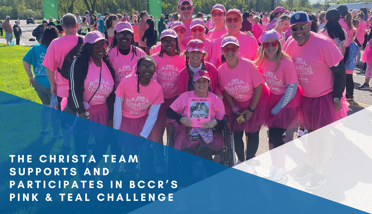 Christa Supports Breast Cancer Coalition of Rochester’s Pink & Teal Challenge