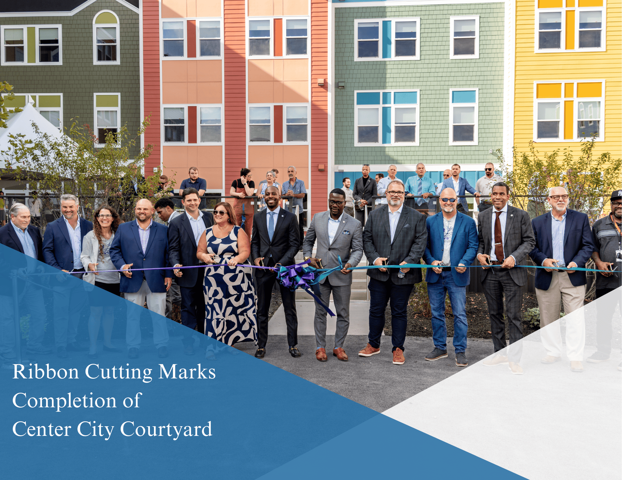 Ribbon Cutting Marks Completion of Center City Courtyard